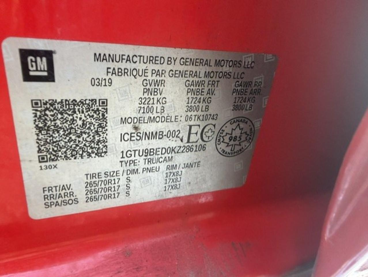 2019 GMC Sierra 1500 4WD Crew Cab 157" SLE - Photo #14