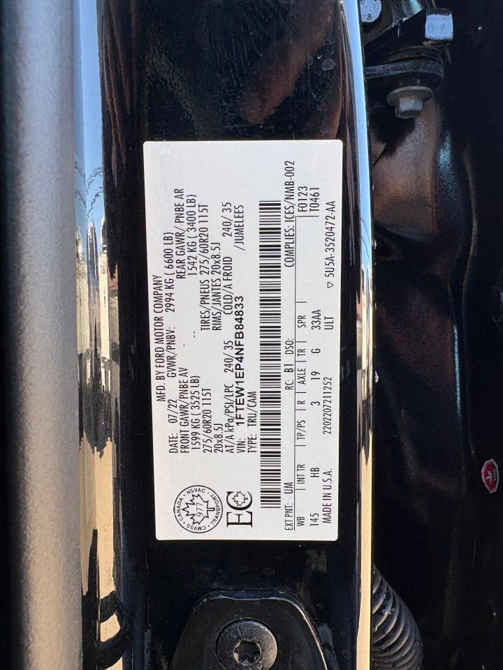2022 Ford F-150 Lariat 4WD SuperCrew 5.5' Box Photo