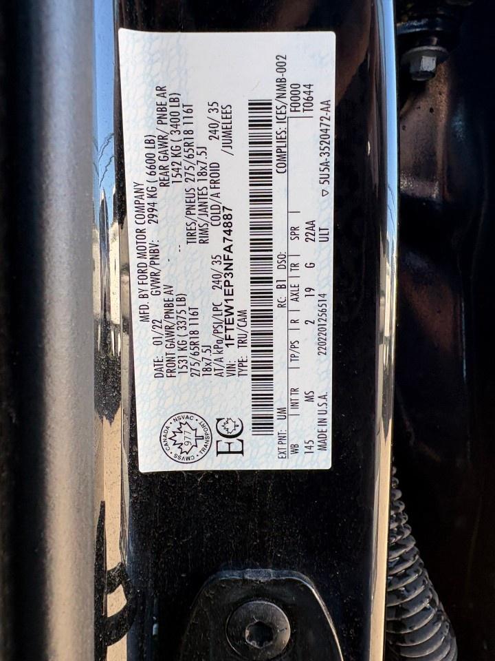 2022 Ford F-150 XLT 4WD SuperCrew 5.5' Box Photo