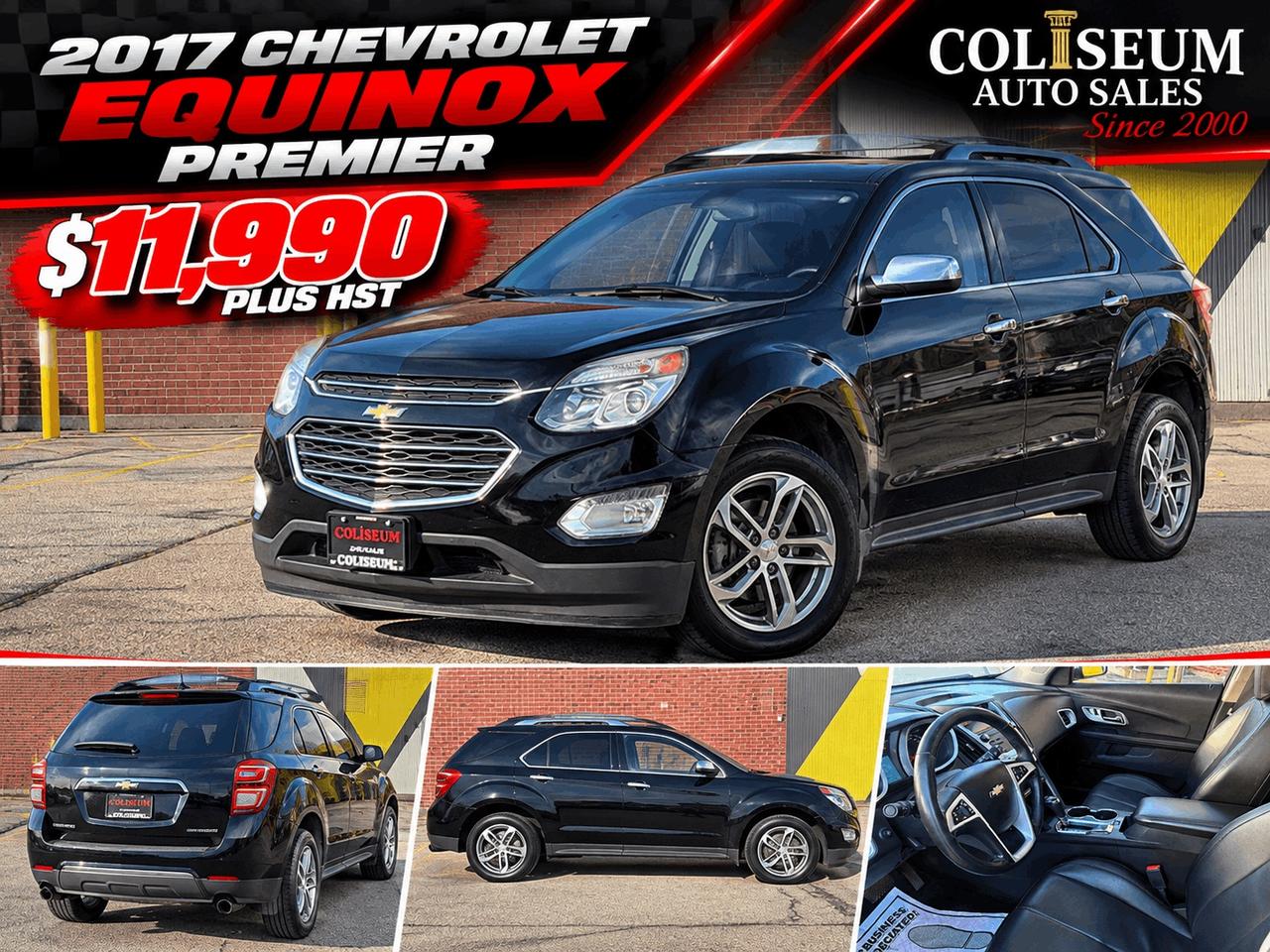 2017 Chevrolet Equinox Premier **LEATHER-ROOF-NAVI-CAMERA-NEW BRAKES-TIRES** Photo1