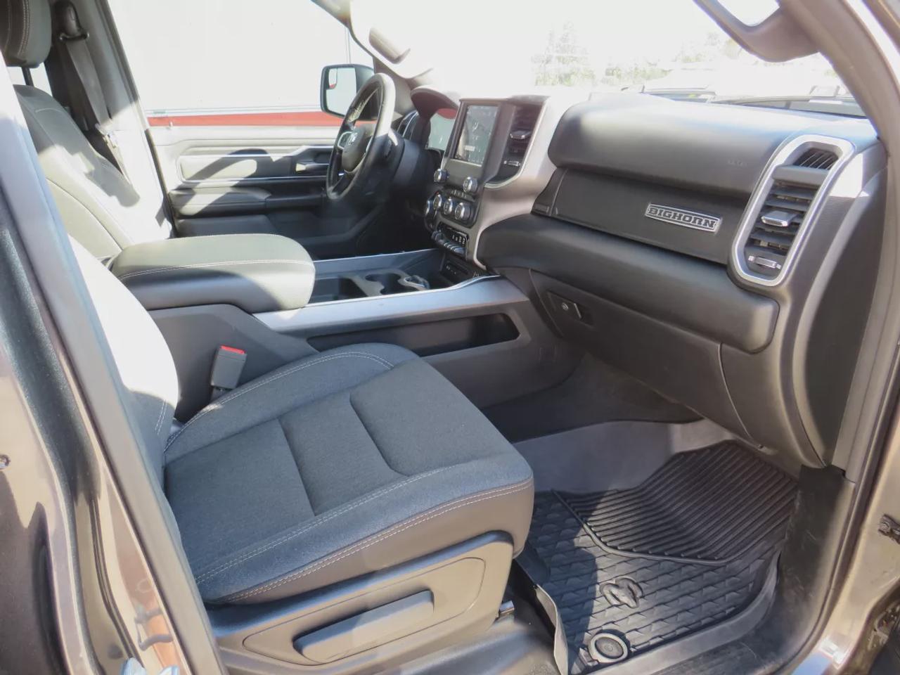 2019 RAM 1500 Big Horn | 4WD | Automatic | Crew Cab | Short Bed | Sport Appearance Package | Off-Road Group | Black Alloy Wheels | All-Terrain Tires | Heated Seats | Heated Steering Wheel | Power Driver Seat | Dual-Zone Climate Control |Touchscreen Display | Apple CarP Photo
