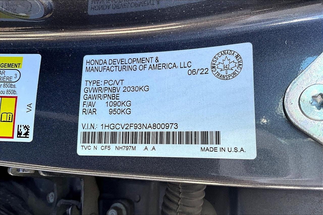 2022 Honda Accord Sedan Touring 2.0 | Remote Start | Heated Seats Photo