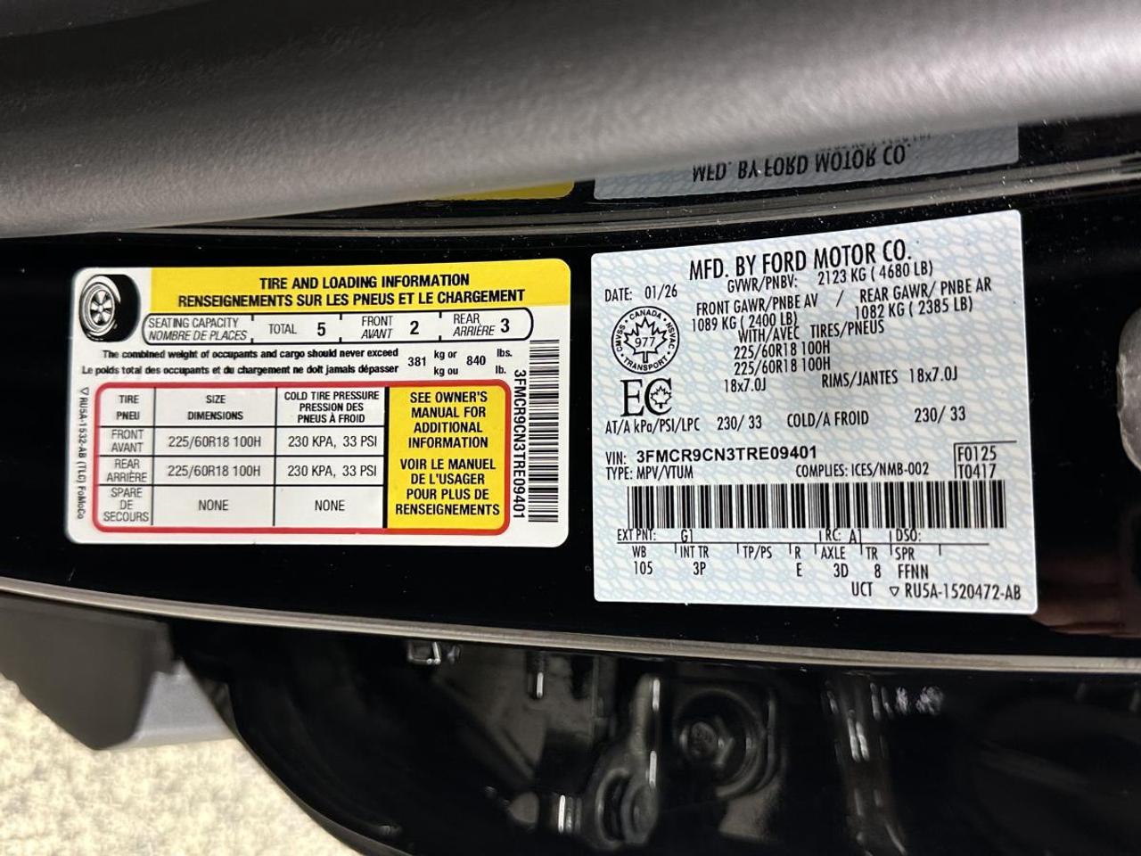 2026 Ford Bronco Sport Outer Banks OUTER BANKS/4WD/LEATHER/16KM! Photo