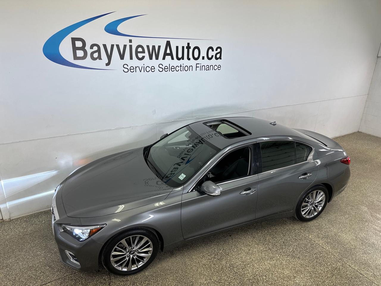 2024 Infiniti Q50 Luxe LUXE/AWD/LEATHER/SUNROOF/NAVI/OFF 1 OWNER NISSAN LEASE! Photo0