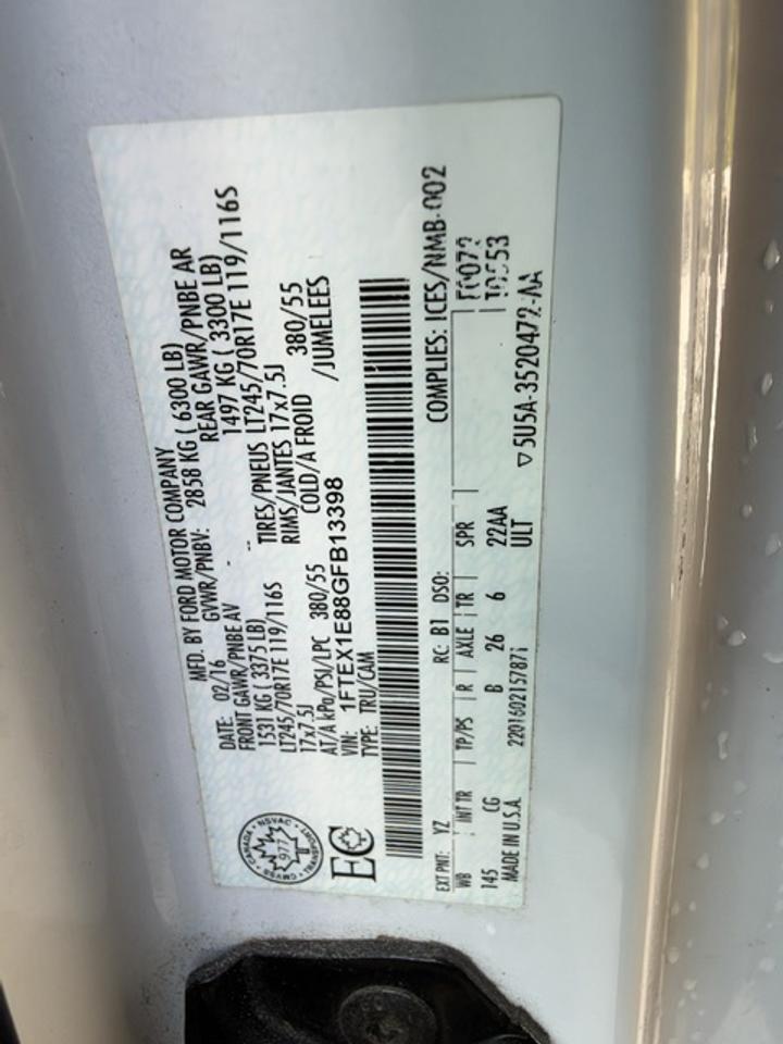 2016 Ford F-150 XL 4DR 4WD SUPERCAB 6.5' BOX EXT CAB Photo