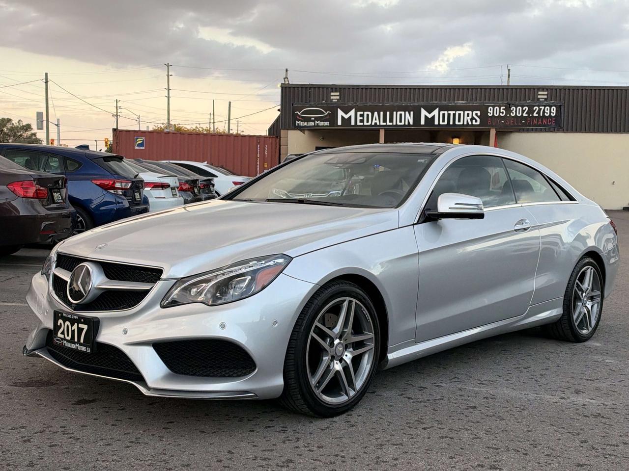 2017 Mercedes-Benz E-Class Cpe E400 4MATIC AMG Distronic Plus  ACCIDENT FREE Photo0