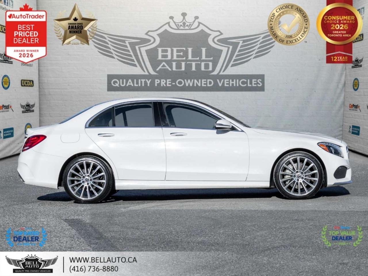 2018 Mercedes-Benz C-Class C300   AMGPKG   PRMPKG   UPGRDRMS   NAVI   B.CAM   PANO   NOACCIDENT Photo
