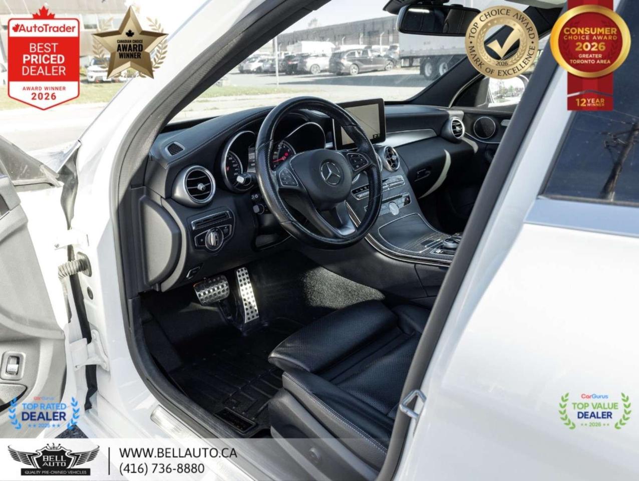 2018 Mercedes-Benz C-Class C300   AMGPKG   PRMPKG   UPGRDRMS   NAVI   B.CAM   PANO   NOACCIDENT Photo