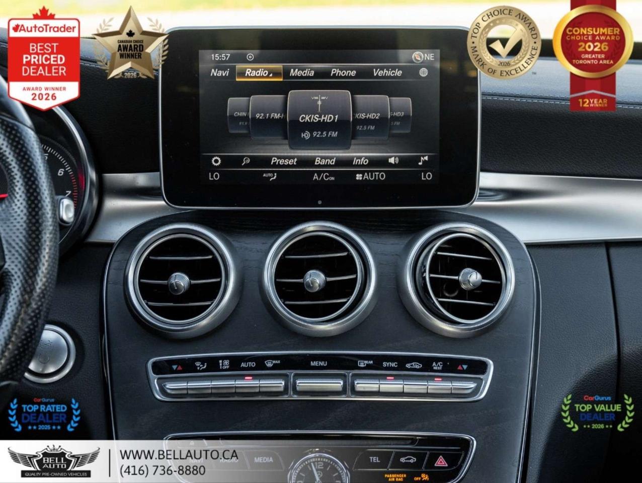 2018 Mercedes-Benz C-Class C300   AMGPKG   PRMPKG   UPGRDRMS   NAVI   B.CAM   PANO   NOACCIDENT Photo