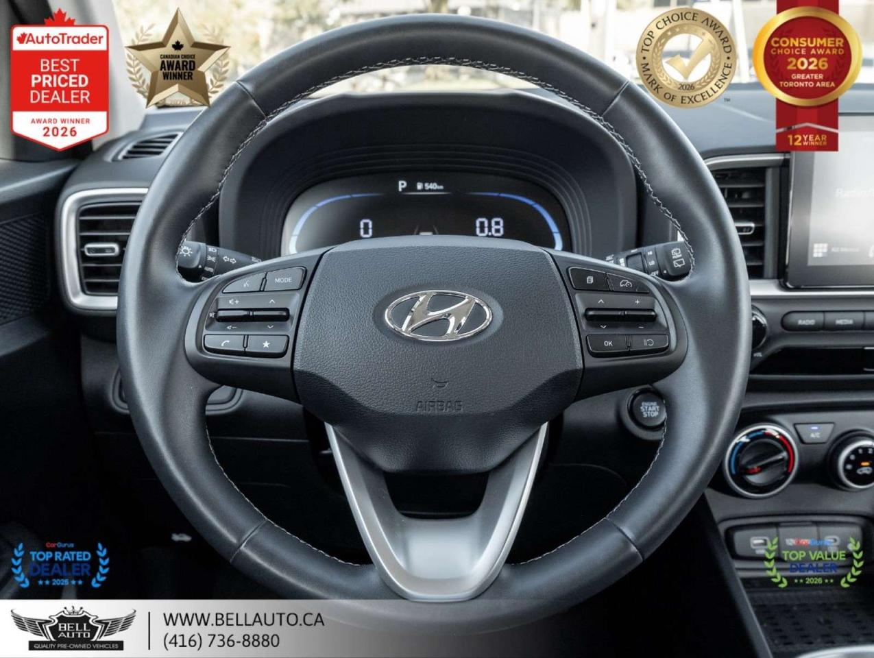 2026 Hyundai Venue Preferred   B.CAM   HTD SEATS   WRLSCHRGR   ONEOWNER   NOACCIDENT Photo