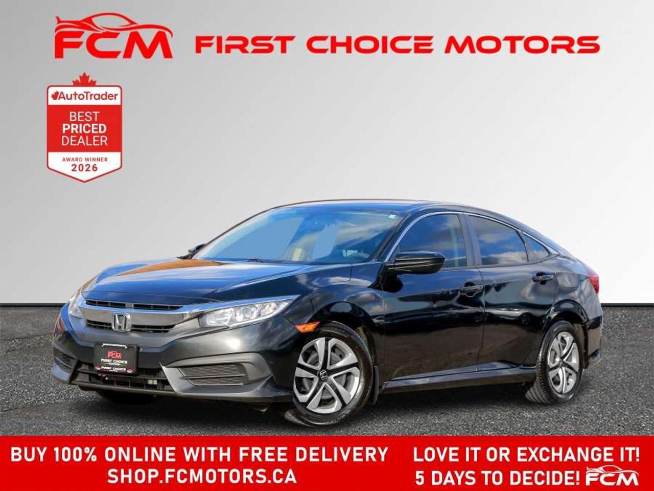 2017 Honda Civic LX   FULLY CERTIFIED WITH WARRANTY Photo0