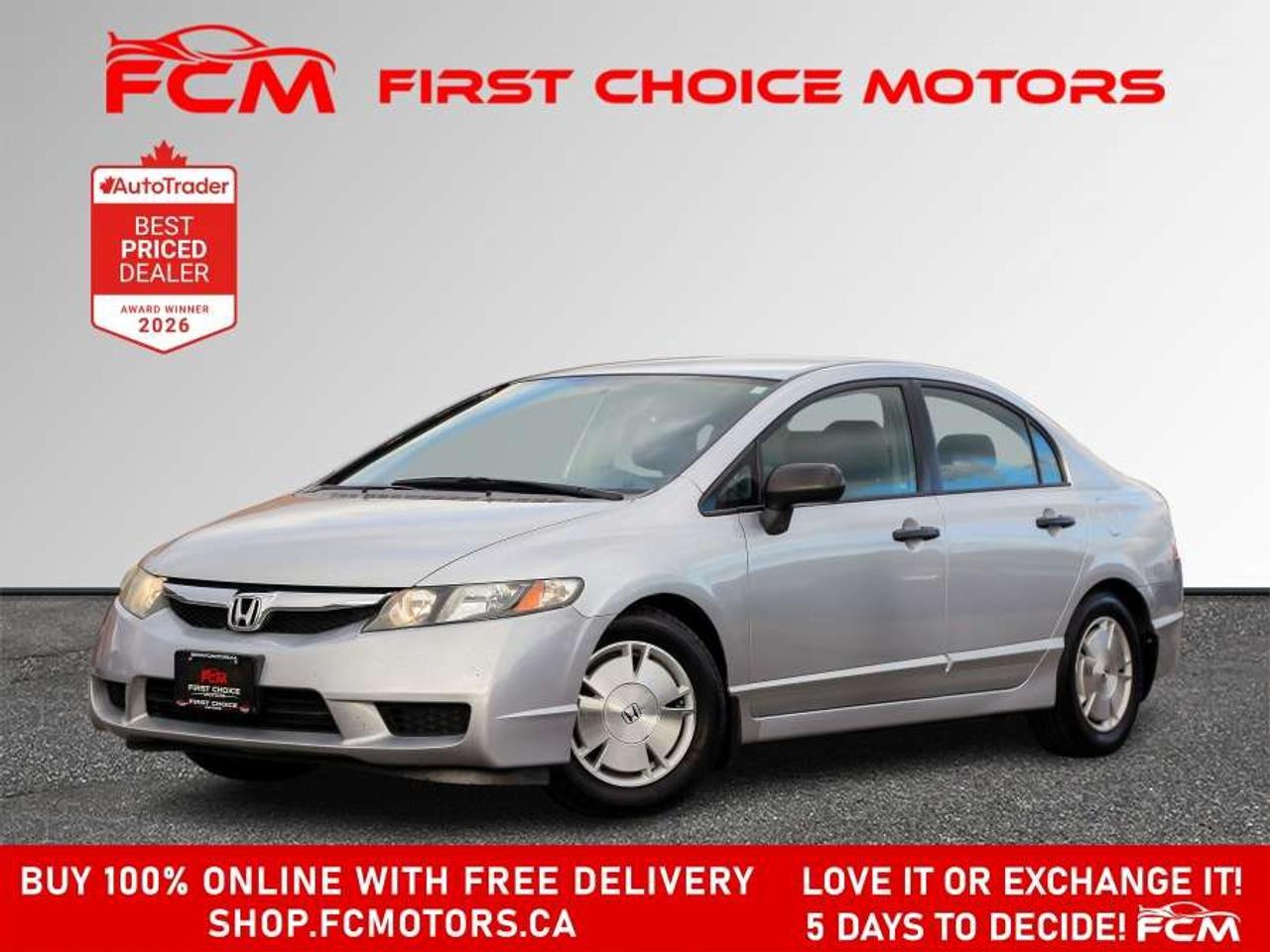 2009 Honda Civic DX-G   FULLY CERTIFIED WITH WARRANTY Photo0