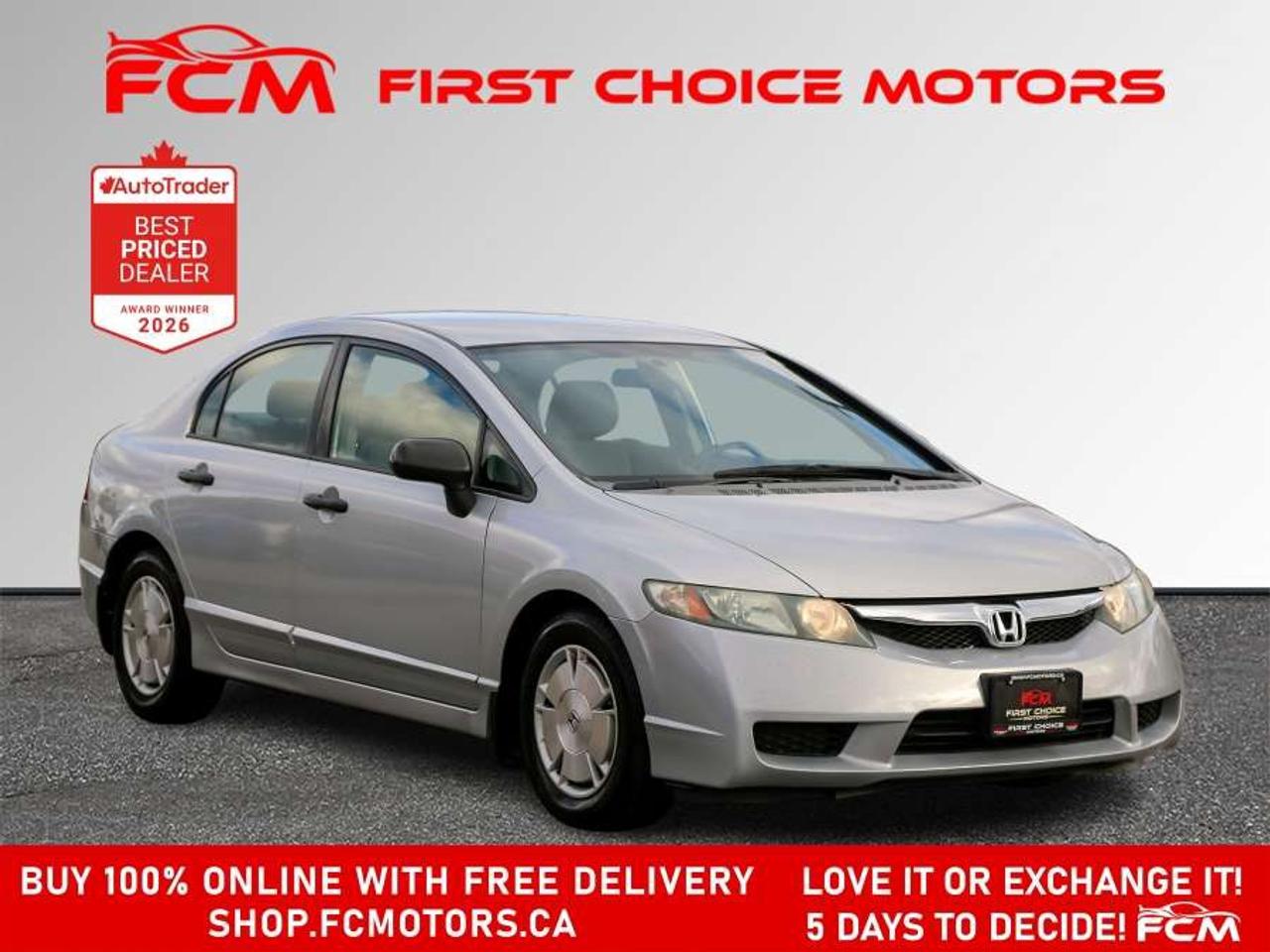 2009 Honda Civic DX-G   FULLY CERTIFIED WITH WARRANTY Photo