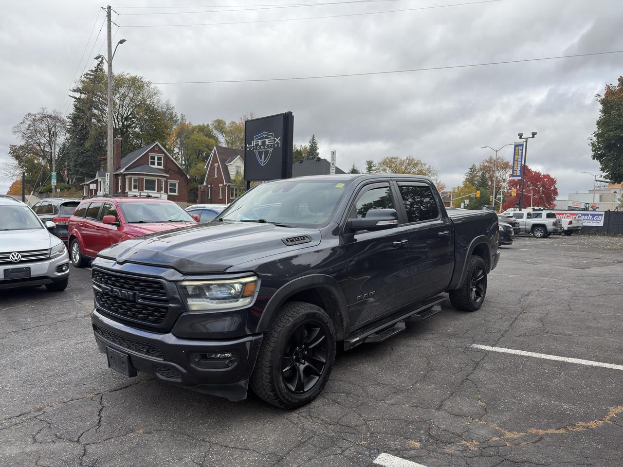 Gray 2022 RAM 1500 Pickup Truck Four-Wheel Drive Automatic