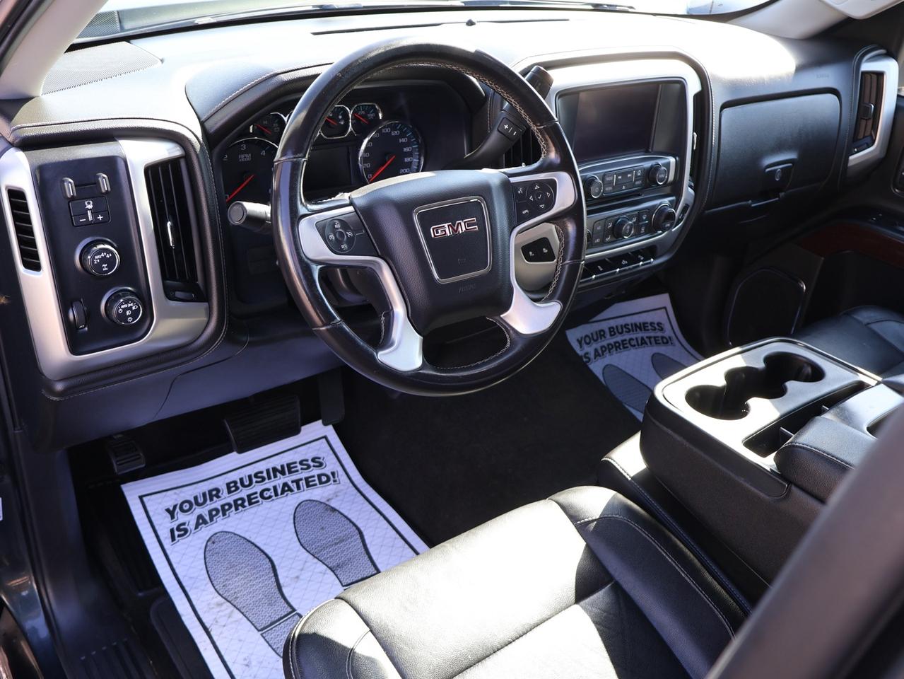 2017 GMC Sierra 1500 SLT 4WD CERTIFIED *SERVICE RECORDED* CAMERA BLUETOOTH LEATHER HEATED SEATS CRUISE ALLOYS Photo