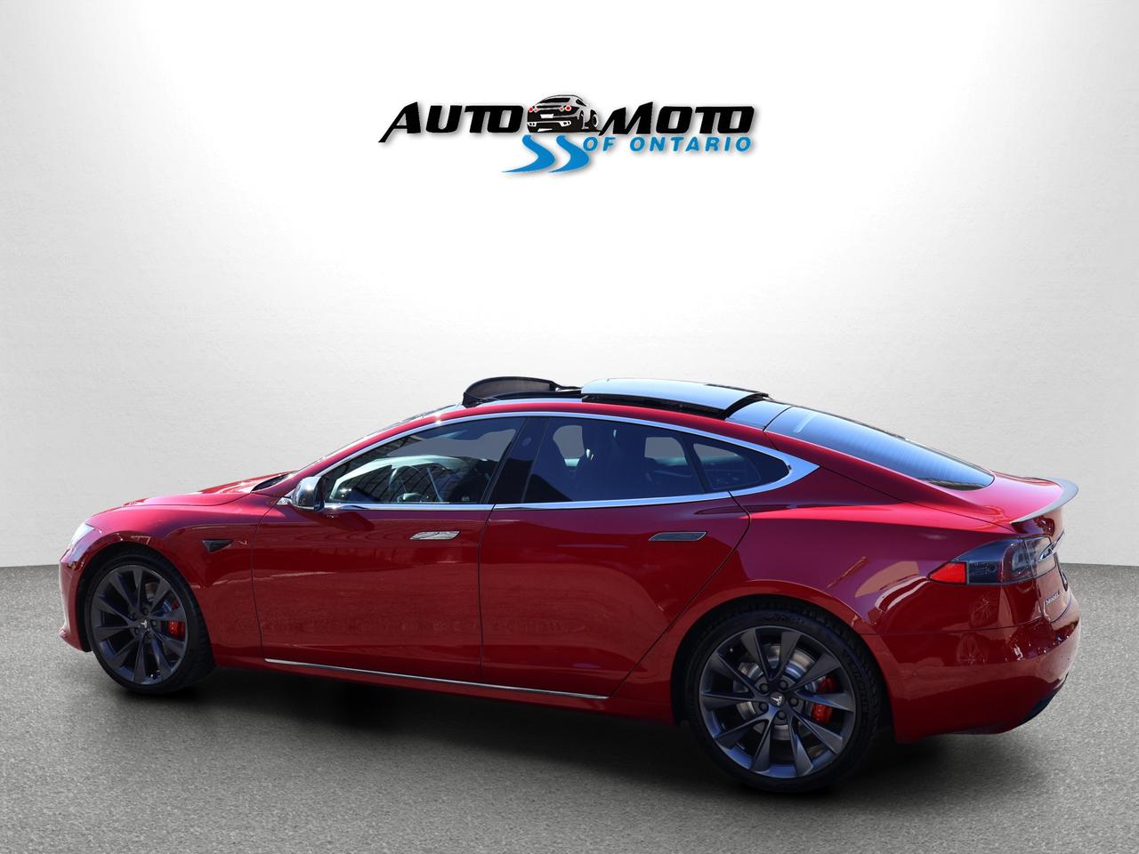 2018 Tesla Model S P100D AWD CERTIFIED CAMERA NAV BLUETOOTH LEATHER HEATED SEATS PANO ROOF CRUISE ALLOYS Photo4