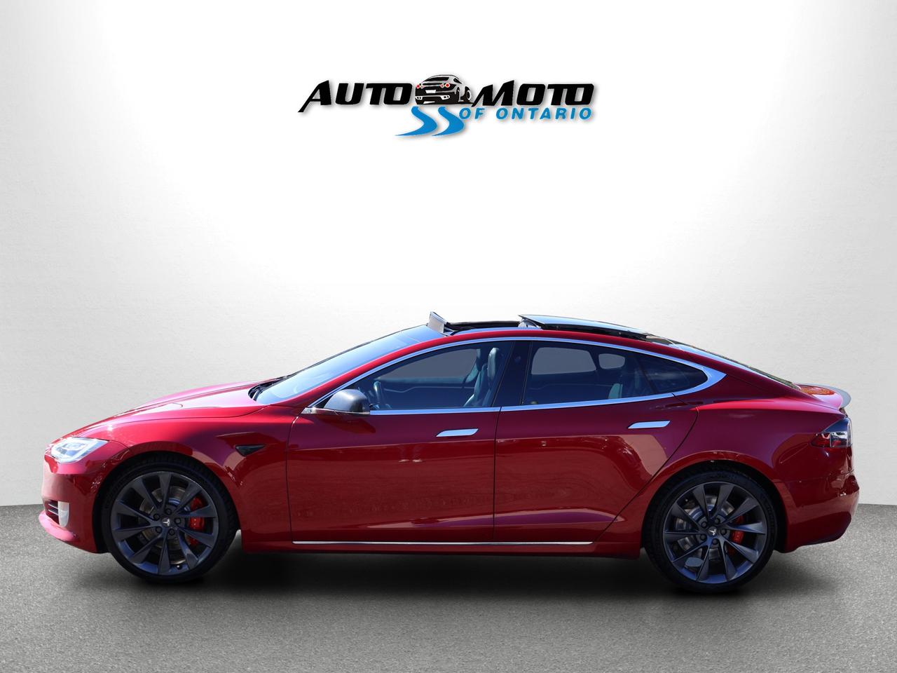 2018 Tesla Model S P100D AWD CERTIFIED CAMERA NAV BLUETOOTH LEATHER HEATED SEATS PANO ROOF CRUISE ALLOYS Photo3