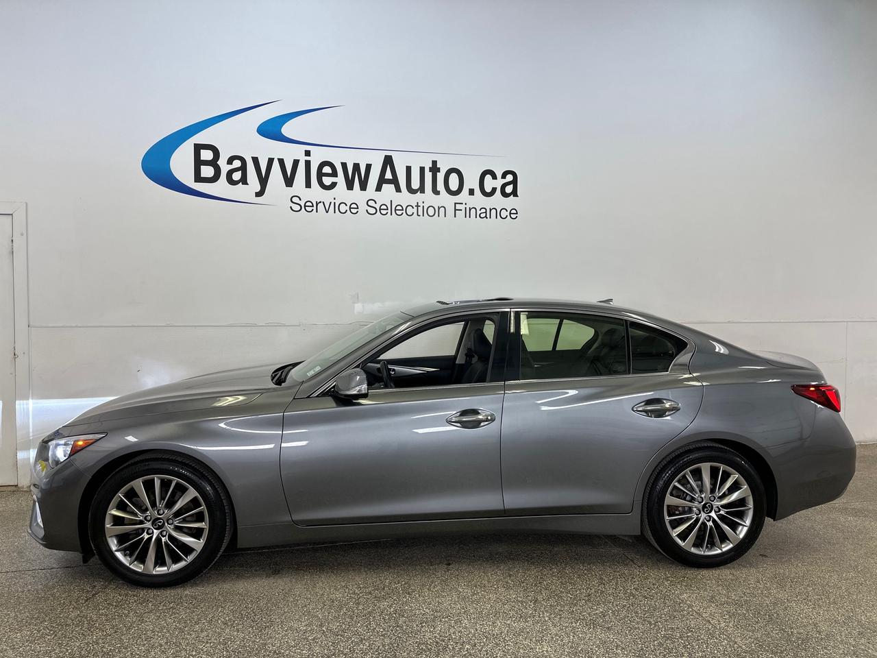 2024 Infiniti Q50 Luxe LUXE/AWD/LEATHER/SUNROOF/NAVI/26KM/OFF 1 OWNER NISSAN LEASE! Photo3