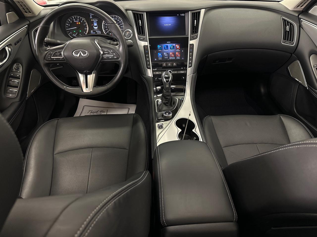 2024 Infiniti Q50 Luxe LUXE/AWD/LEATHER/SUNROOF/NAVI/26KM/OFF 1 OWNER NISSAN LEASE! Photo