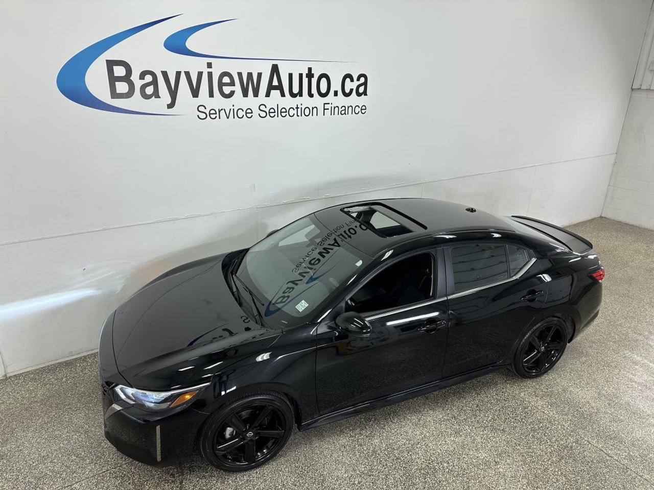 2024 Nissan Sentra SR/AUTO/21KM/SUNROOF/BLACK ON BLACK/OFF 1 OWNER NISSAN LEASE! Photo