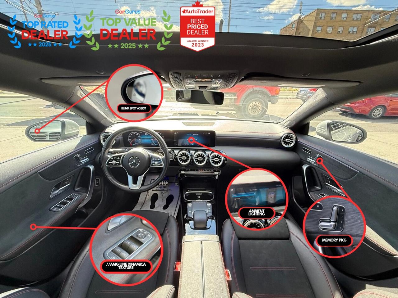 2021 Mercedes-Benz CLA-Class //AMG PKG / MEMORY PKG | DINAMICA | AMBIENT LIGHTING | PANO | APPLE CARPLAY Photo5