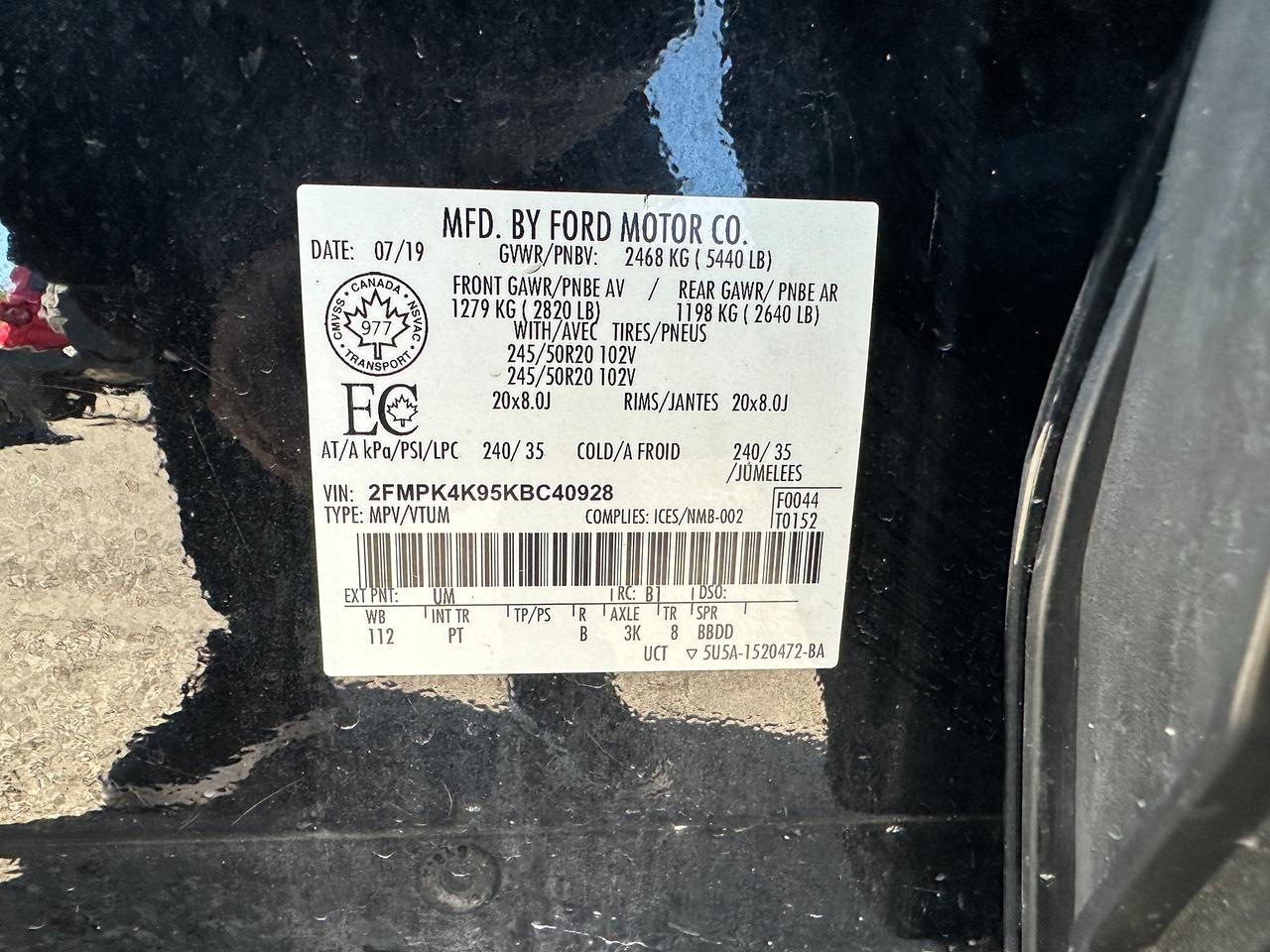 2019 Ford Edge TitaniumAWD HTD/CLD-LTHR PanoRoof NAV ParkAssist Photo