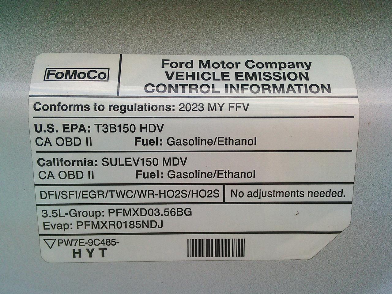2023 Ford Transit Cargo Van T-250 130" LowRf 9070 GVWR/Active Factory Warranty Photo