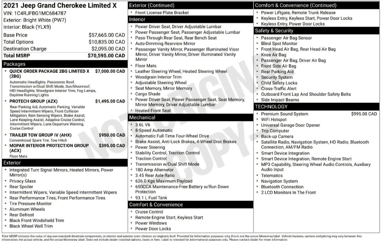 2021 Jeep Grand Cherokee Limited X - HIGHLY OPTIONED|PANO|NAVI|CAMERA Photo