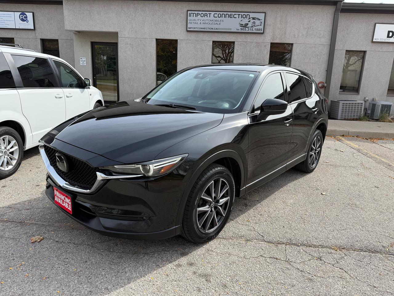 2017 Mazda CX-5 AWD GT,BLACK/BLACK LEATHER,SUNROOF,CERTIFIED !