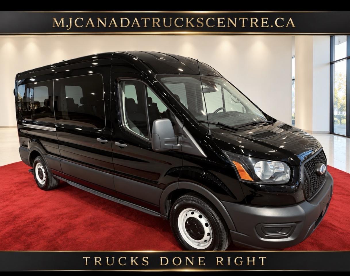 2022 Ford Transit XL T350- 15 Passenger Super Roof In Black Photo2