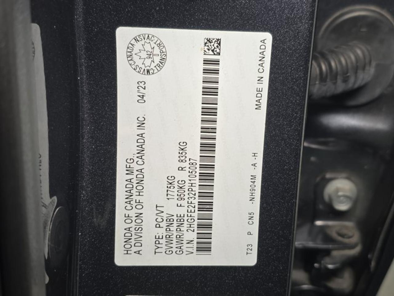 2023 Honda Civic EX Photo