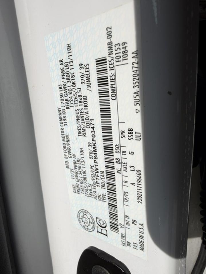 2021 Ford F-150 XL 4WD SUPERCREW SHORT BOX Photo