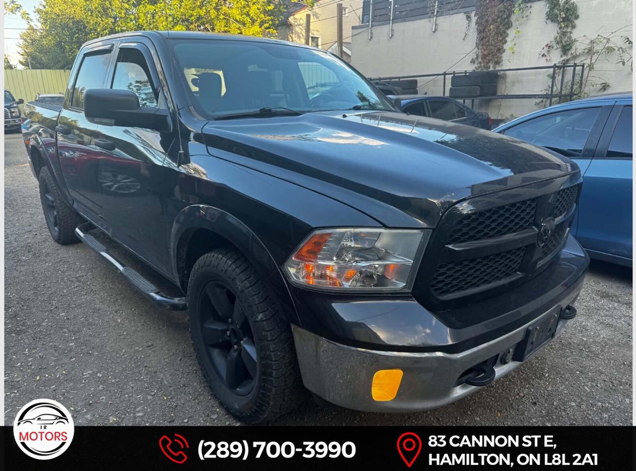 2017 RAM 1500 Outdoorsman 4x4 Crew Cab *NO ACCIDENTS* *Cert  Photo