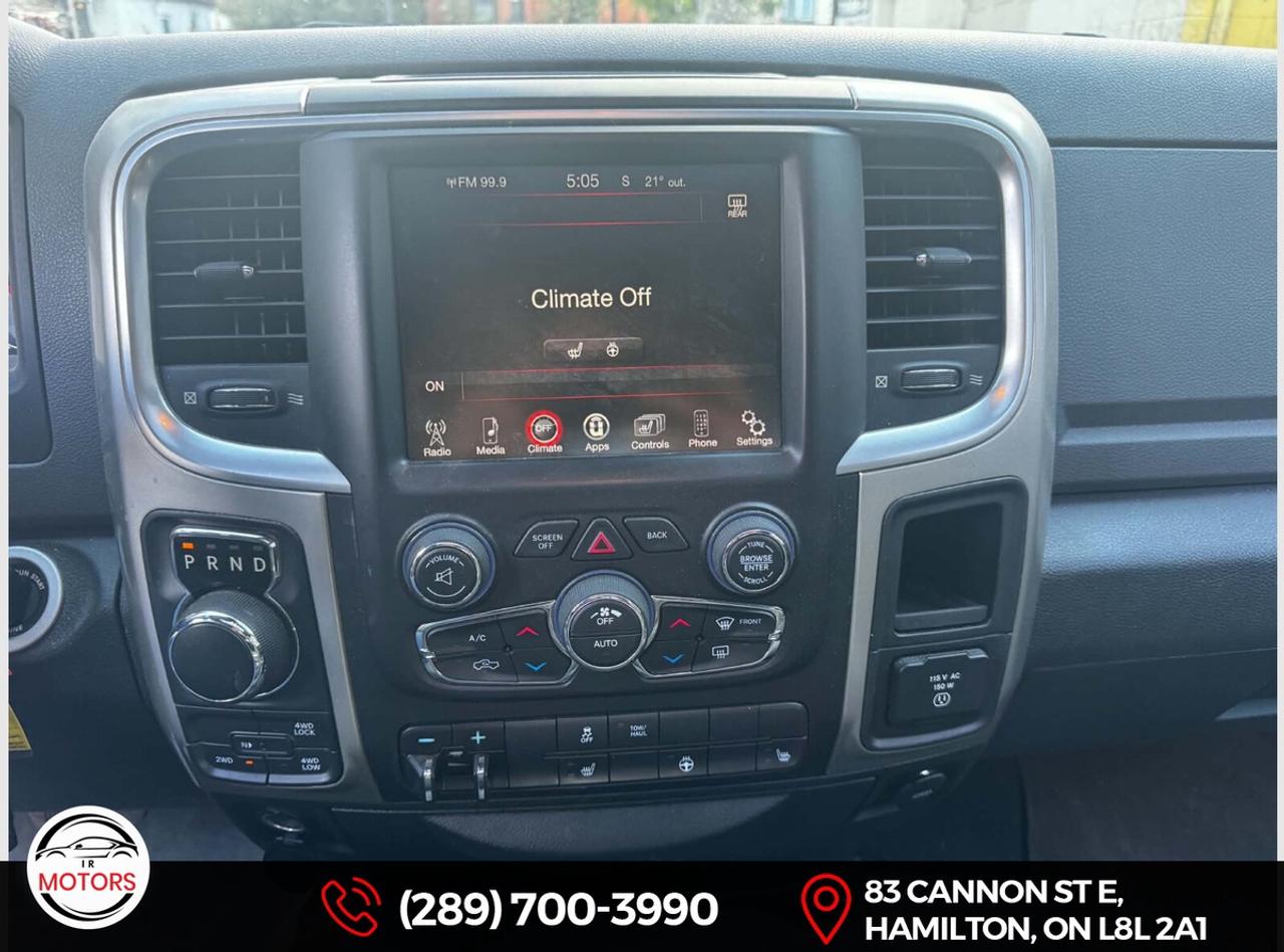 2017 RAM 1500 Outdoorsman 4x4 Crew Cab *NO ACCIDENTS* *Cert  Photo