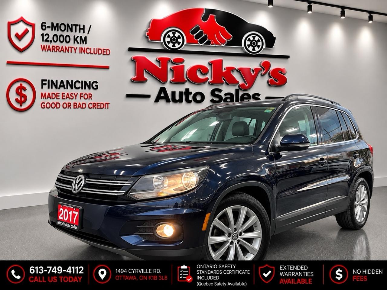 2017 Volkswagen Tiguan WOLFSBURG EDITION - 2.0 TSI 4MOTION AWD - PANO ROOF - ONE OWNER! Photo0