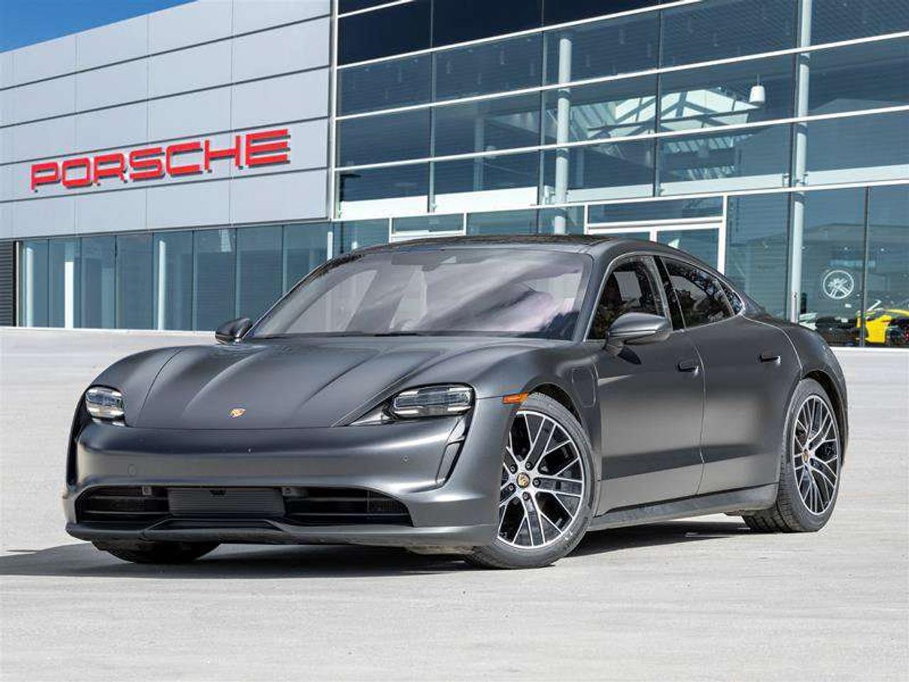 2021 Porsche Taycan 4S AWD CPO Sport Chrono Clock Dial in Bordeaux Red Fixed Panoramic Roof in Glass Power Seats (14-way Photo0