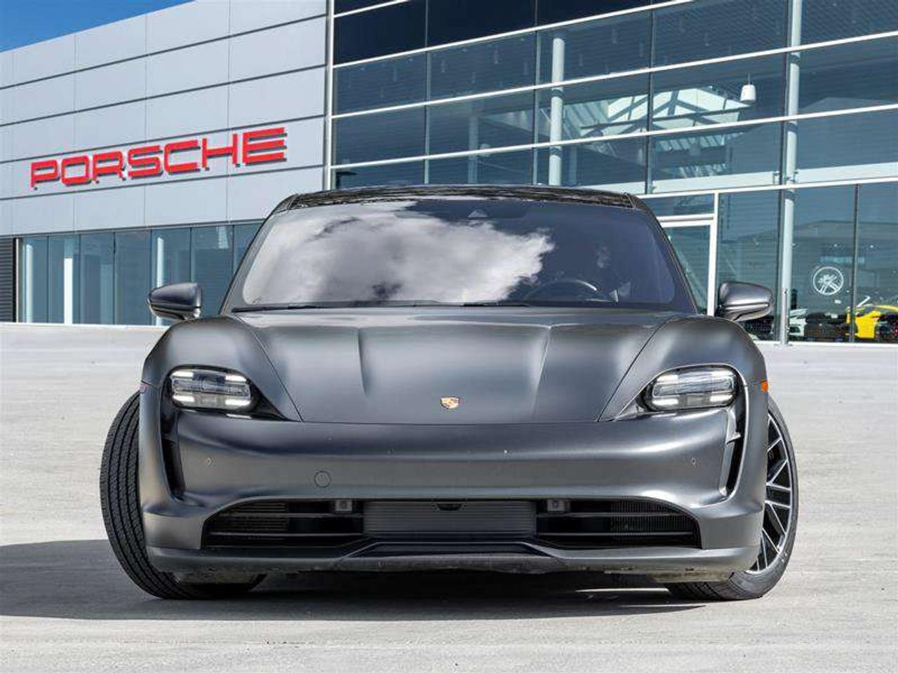 2021 Porsche Taycan 4S AWD CPO Sport Chrono Clock Dial in Bordeaux Red Fixed Panoramic Roof in Glass Power Seats (14-way Photo