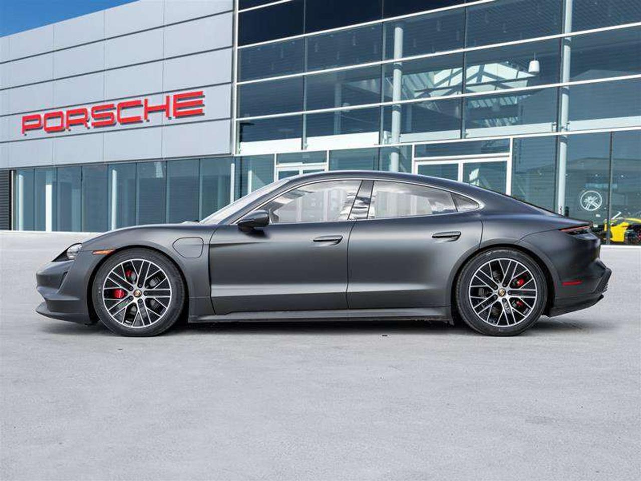 2021 Porsche Taycan 4S AWD CPO Sport Chrono Clock Dial in Bordeaux Red Fixed Panoramic Roof in Glass Power Seats (14-way Photo