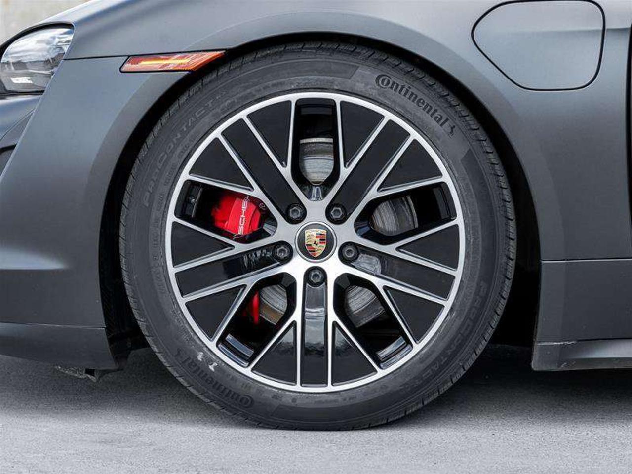 2021 Porsche Taycan 4S AWD CPO Sport Chrono Clock Dial in Bordeaux Red Fixed Panoramic Roof in Glass Power Seats (14-way Photo
