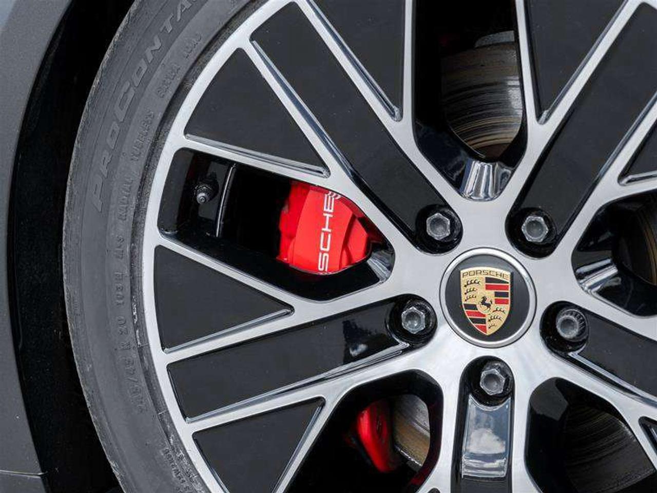 2021 Porsche Taycan 4S AWD CPO Sport Chrono Clock Dial in Bordeaux Red Fixed Panoramic Roof in Glass Power Seats (14-way Photo