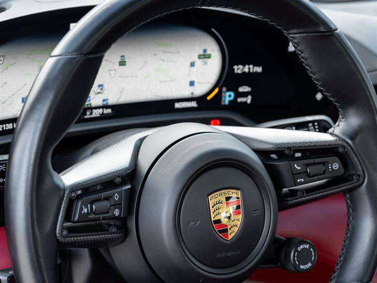 2021 Porsche Taycan 4S AWD CPO Sport Chrono Clock Dial in Bordeaux Red Fixed Panoramic Roof in Glass Power Seats (14-way Photo