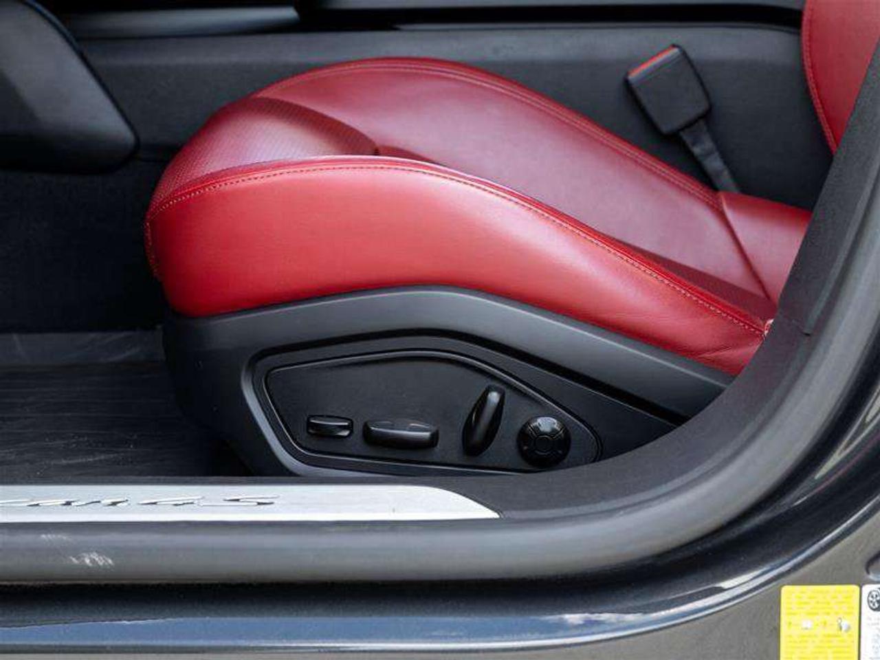 2021 Porsche Taycan 4S AWD CPO Sport Chrono Clock Dial in Bordeaux Red Fixed Panoramic Roof in Glass Power Seats (14-way Photo