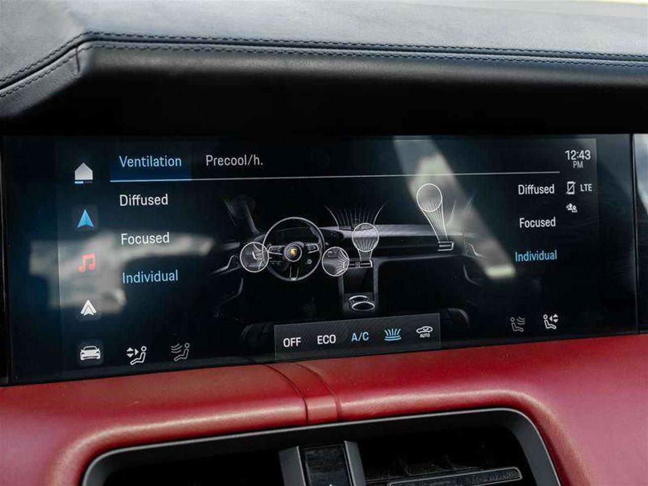 2021 Porsche Taycan 4S AWD CPO Sport Chrono Clock Dial in Bordeaux Red Fixed Panoramic Roof in Glass Power Seats (14-way Photo