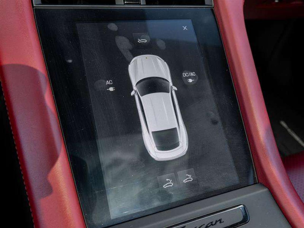 2021 Porsche Taycan 4S AWD CPO Sport Chrono Clock Dial in Bordeaux Red Fixed Panoramic Roof in Glass Power Seats (14-way Photo