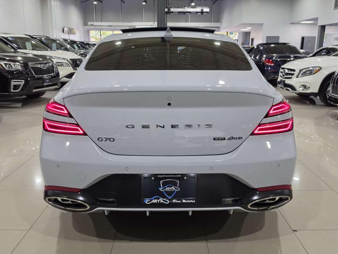 2023 Genesis G70 3.3T Advanced AWD Navigation Backup Cam Brembo Brakes RED Diamond Stitched NO Accidents Photo