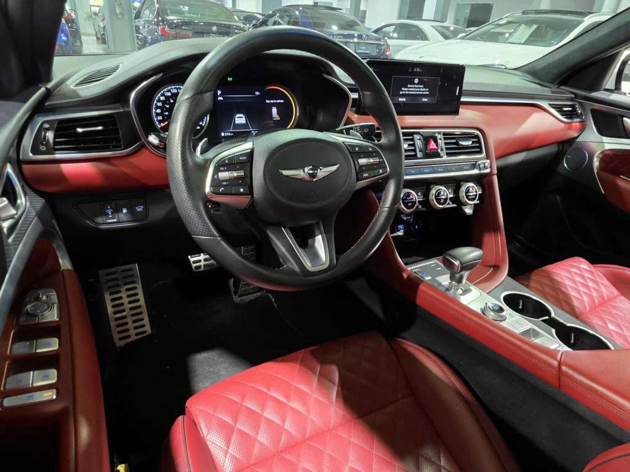 2023 Genesis G70 3.3T Advanced AWD Navigation Backup Cam Brembo Brakes RED Diamond Stitched NO Accidents Photo