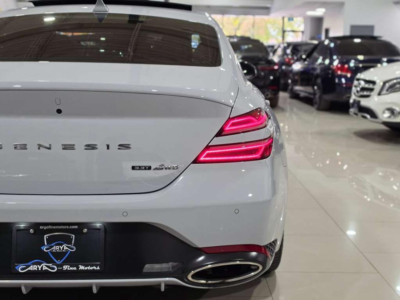2023 Genesis G70 3.3T Advanced AWD Navigation Backup Cam Brembo Brakes RED Diamond Stitched NO Accidents Photo