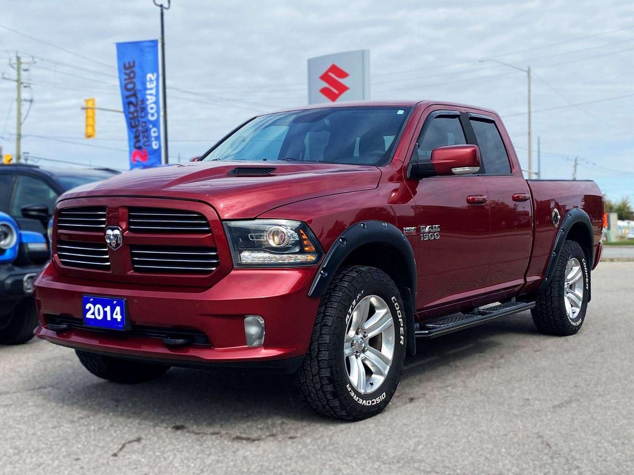 2014 RAM 1500 Sport Quad Cab 4x4 ~Nav ~Leather ~Bluetooth ~Cam Photo0