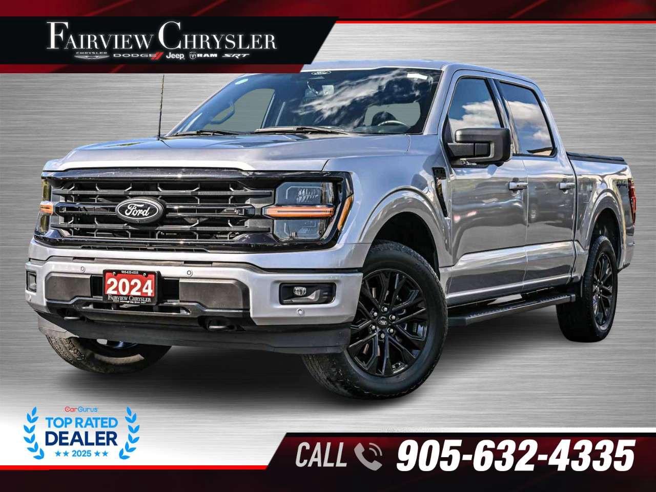2024 Ford F-150 XLT 4WD SuperCrew 5.5' Box 303A   LEATHER   BLIND SPOT   CARPLAY   BLACK APPEARANCE   TAILGATE STEP   360 CAMERA Photo0