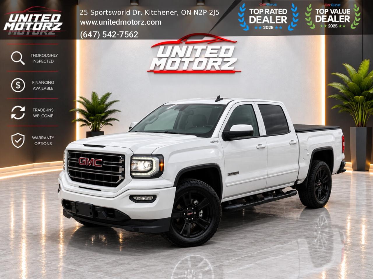 2017 GMC Sierra 1500 SLE ELEVATION CREW CAB 4WD 5.3L V8~SAFETY CERTIIFE Photo